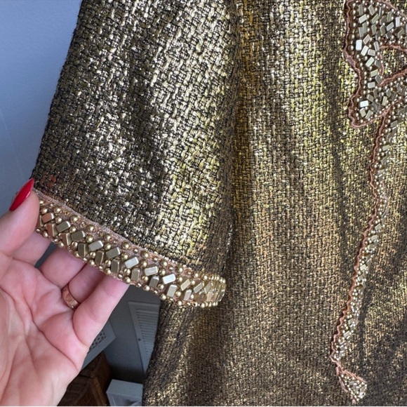 NWT MESTIZA NEW YORK Ainslee Mini Gold Dress Sz 8 - Picture 12 of 12